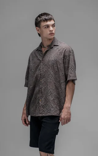 Camisa Dust [ Chocolate ] - Vista 1