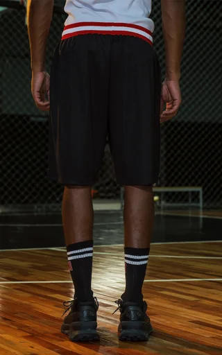 Bermuda Ravers Nba [ Negro / Rojo ] - Vista 4