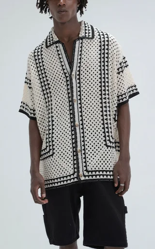 Camisa Tejida Halo [ Beige ] - Vista 1