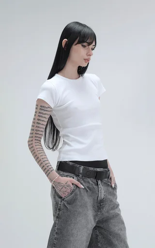 Remera Baby Tee [ Blanco ] - Vista 1