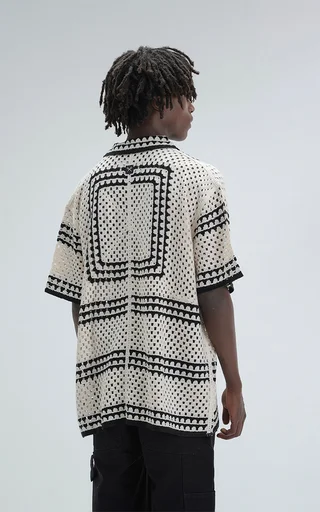 Camisa Tejida Halo [ Beige ] - Vista 3