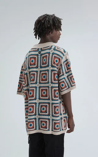 Camisa Tejida Hana [ Beige ] - Vista 1