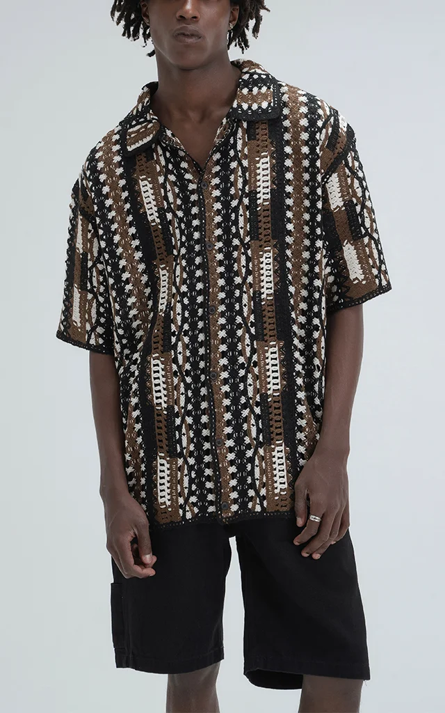 Camisa Tejida Tsuki [ Negro ]