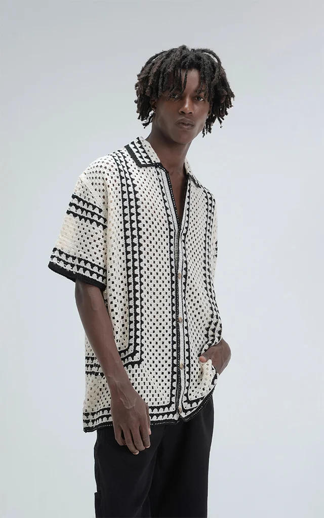 Camisa Tejida Halo [ Beige ]