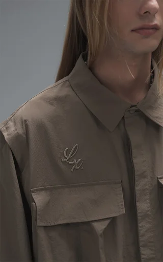 Campera Grid [ Chocolate ] - Vista 5