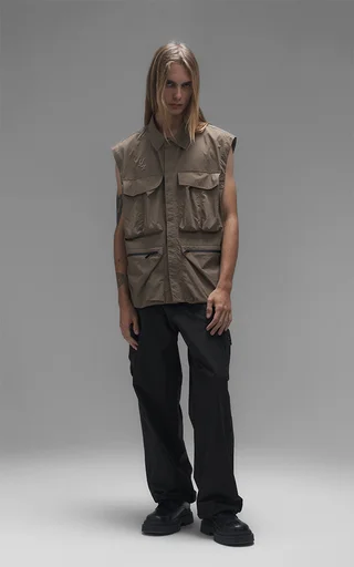Campera Grid [ Chocolate ] - Vista 1