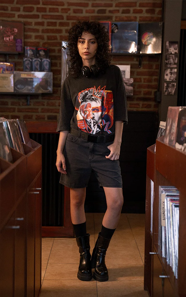 Remera David Bowie [ Nevado ]