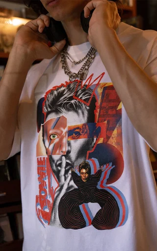 Remera David Bowie [ Blanco ] - Vista 5