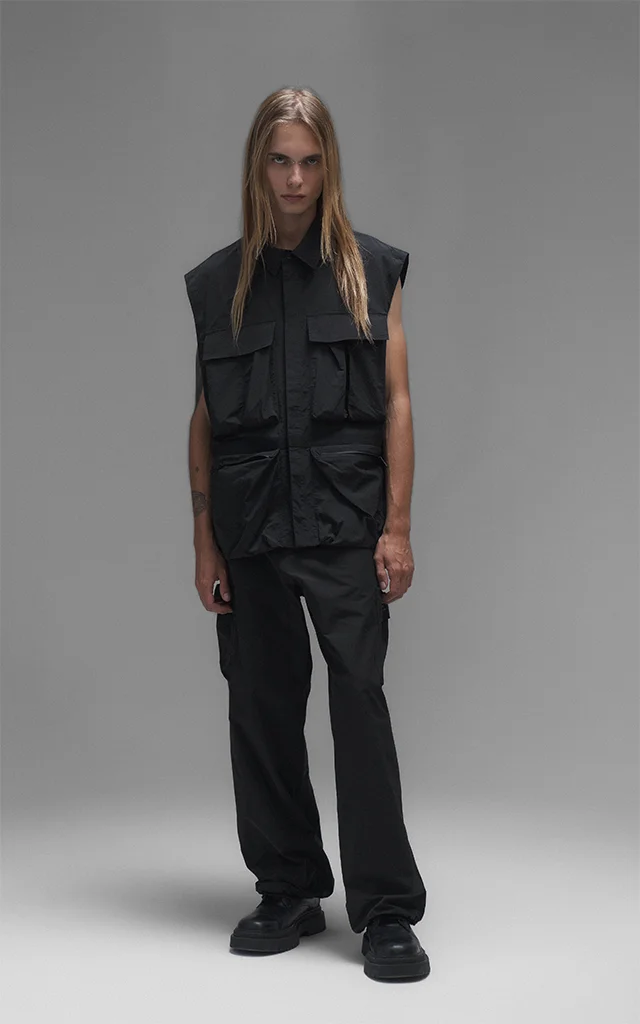 Campera Grid [ Negro ]