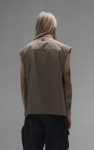 Campera Grid [ Chocolate ] - Vista 6