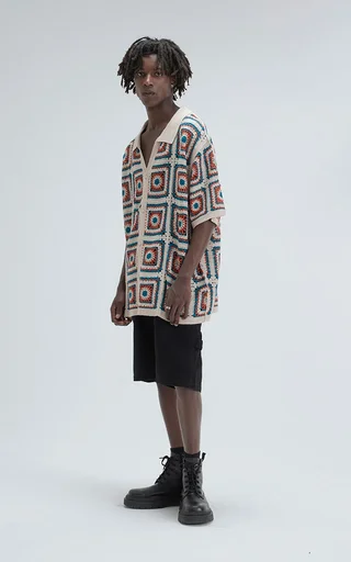 Camisa Tejida Hana [ Beige ] - Vista 3