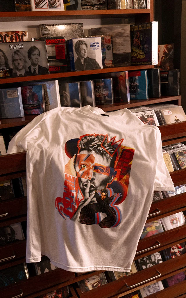 Remera David Bowie [ Blanco ]