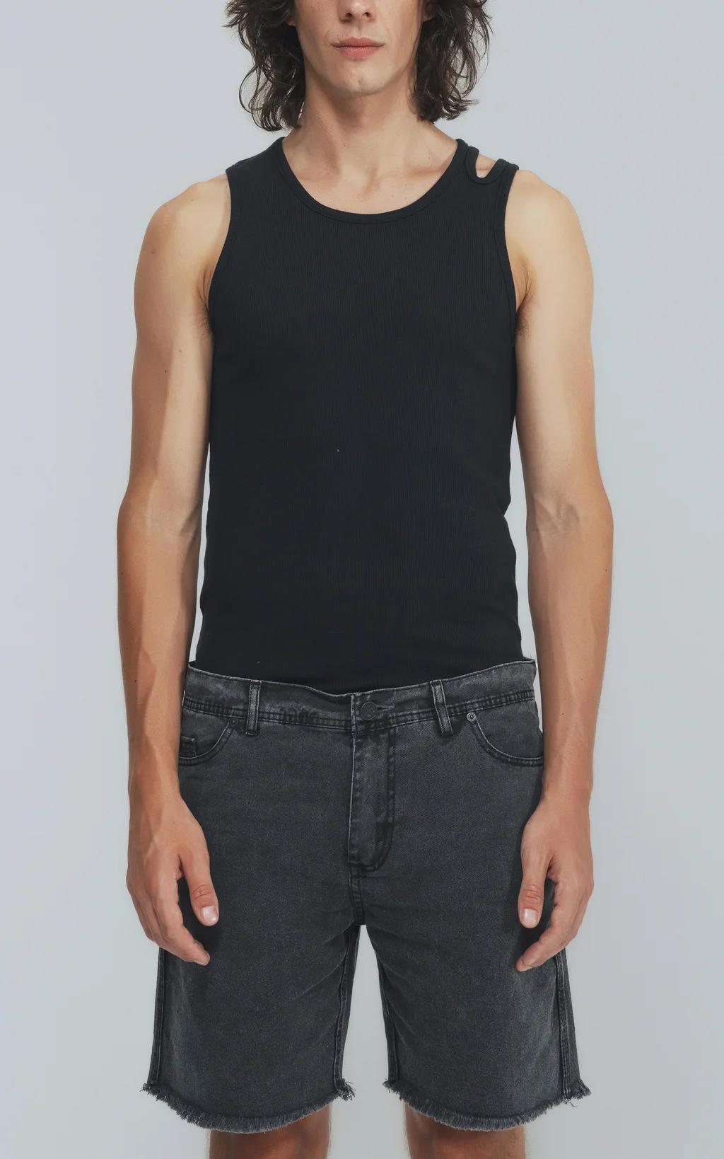 Musculosa Hole [ Negro ]