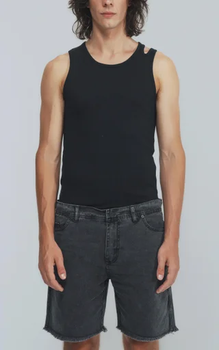 Musculosa Hole [ Negro ] - Vista 3