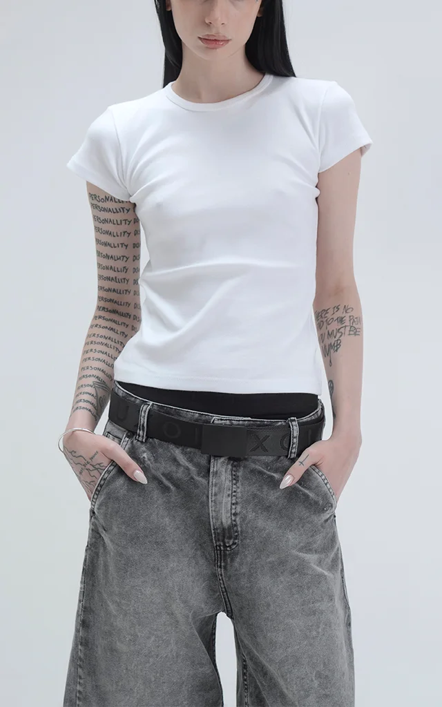 Remera Baby Tee [ Blanco ]