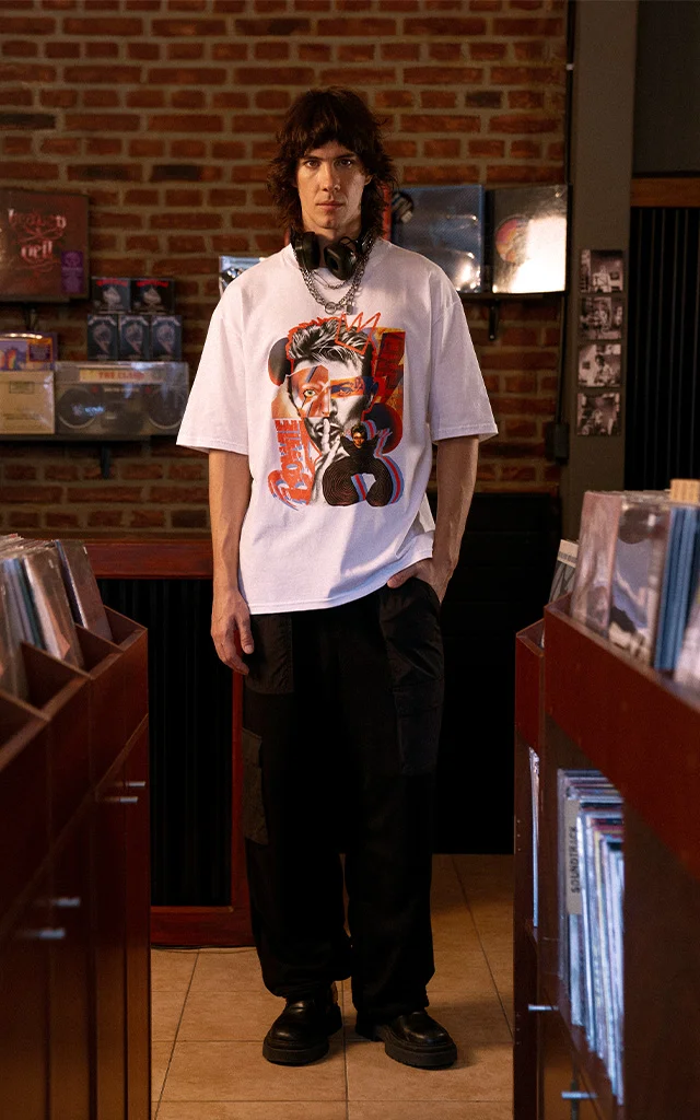 Remera David Bowie [ Blanco ]