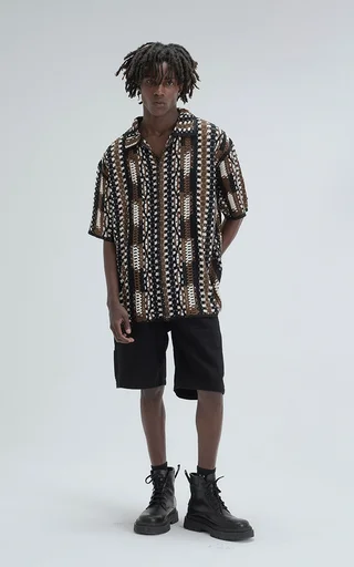 Camisa Tejida Tsuki [ Negro ] - Vista 3