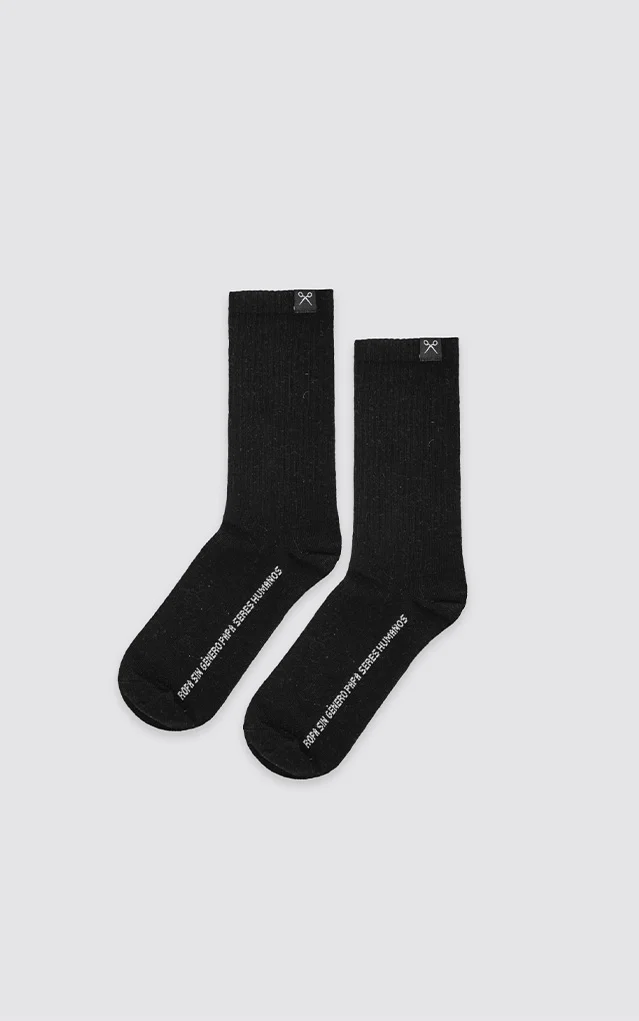 Medias P.M. Pack x2 unid. [ Negro - Negro ]