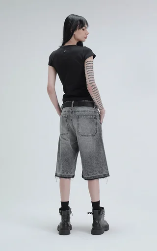 Remera Baby Tee [ Negro ] - Vista 6