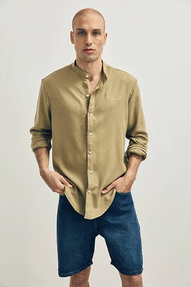 14655 - Camisa lino mao