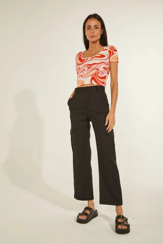 PANTALON CARGO MOM - Vista 1