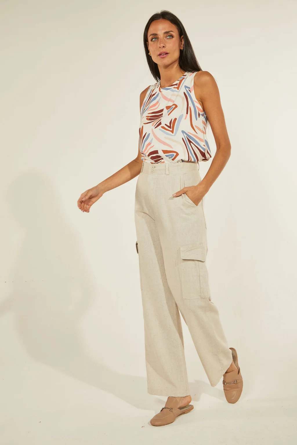 PANTALON CARGO MOM