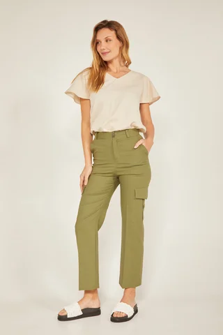 PANTALON CARGO MOM - Vista 5