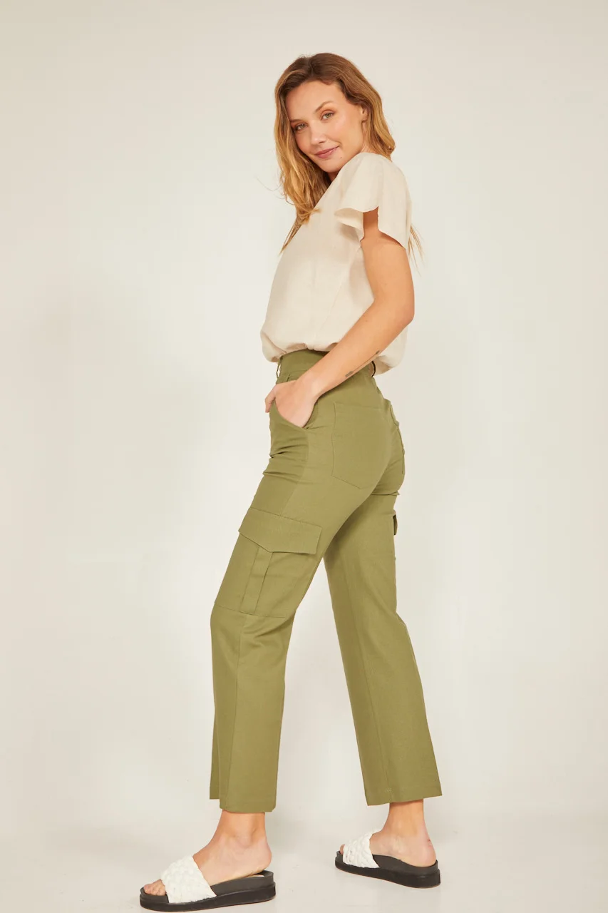 PANTALON CARGO MOM
