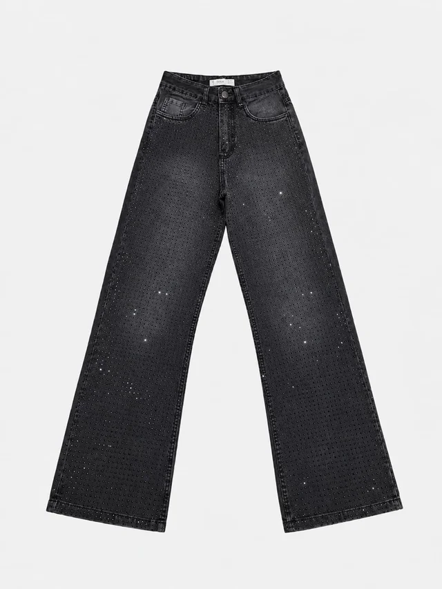 0133 - WIDE LEG GRIS BRILLO