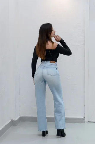 0102 - WIDE LEG CLARA BRILLO - Vista 2