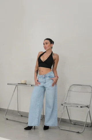 0703 - SUPER BAGGY CELESTE - Vista 1