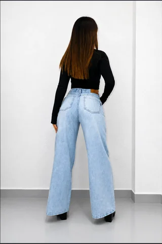 0713 - SUPER BAGGY CELESTE BRILLO - Vista 2