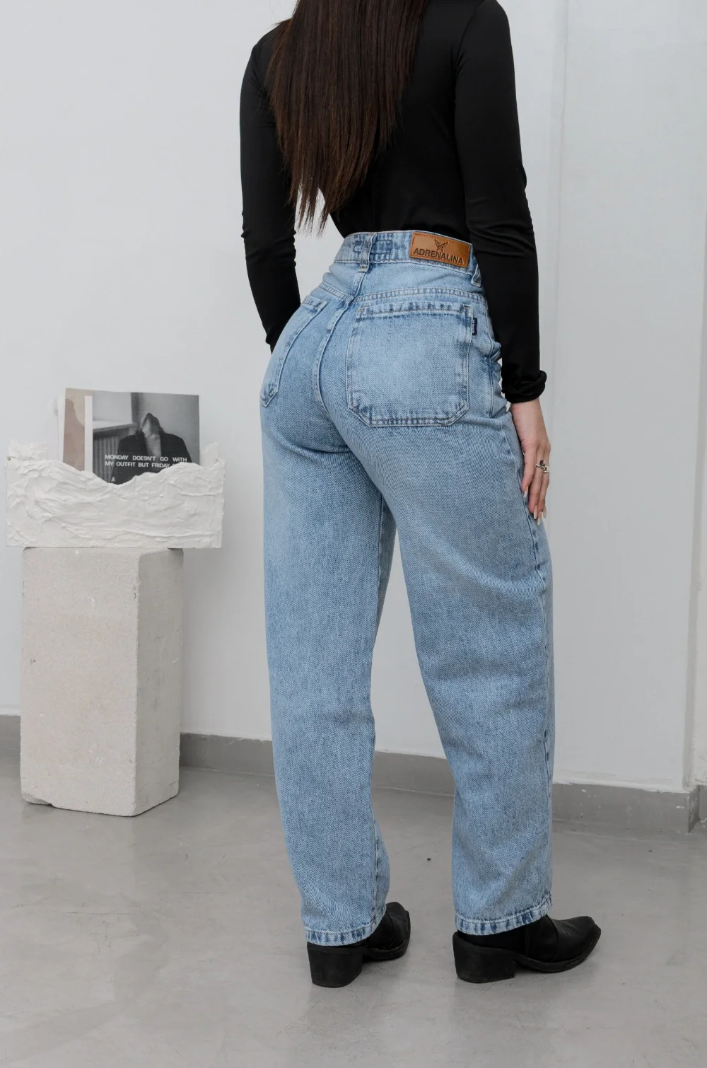 0301 - BAGGY CELESTE TIRA - 2