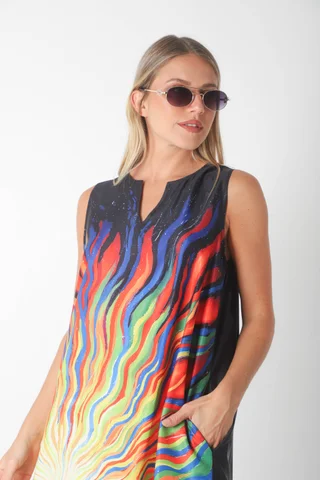 Vestido STARK LLUVIA DE COLORES GU261 - Vista 6