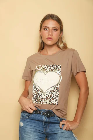 Remera SELF LOVE PRINT C/ Piedras GUJ5221 - Vista 3