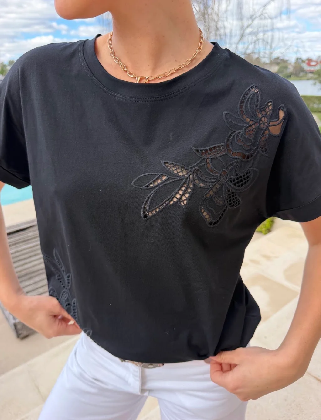 Remera DENCEL Bordada GU10712
