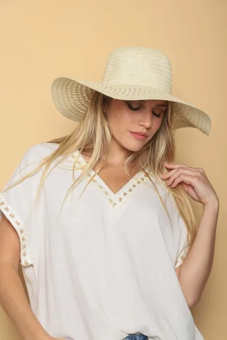 Blusa Amplia Zamia de Lino GU0543 - Vista 6