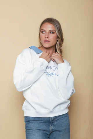 Buzo Media Estacion de Algodon cuello Jean JUST GU3C00 - Vista 3