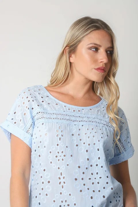 Blusa NADINE Broderie Bordada GUK70203