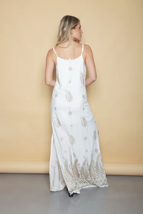 Vestido MARGARIE Lino Bordado GUK70142-1