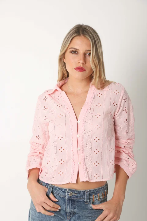 Camisa BULERY Corta Broderie Calada GU70120