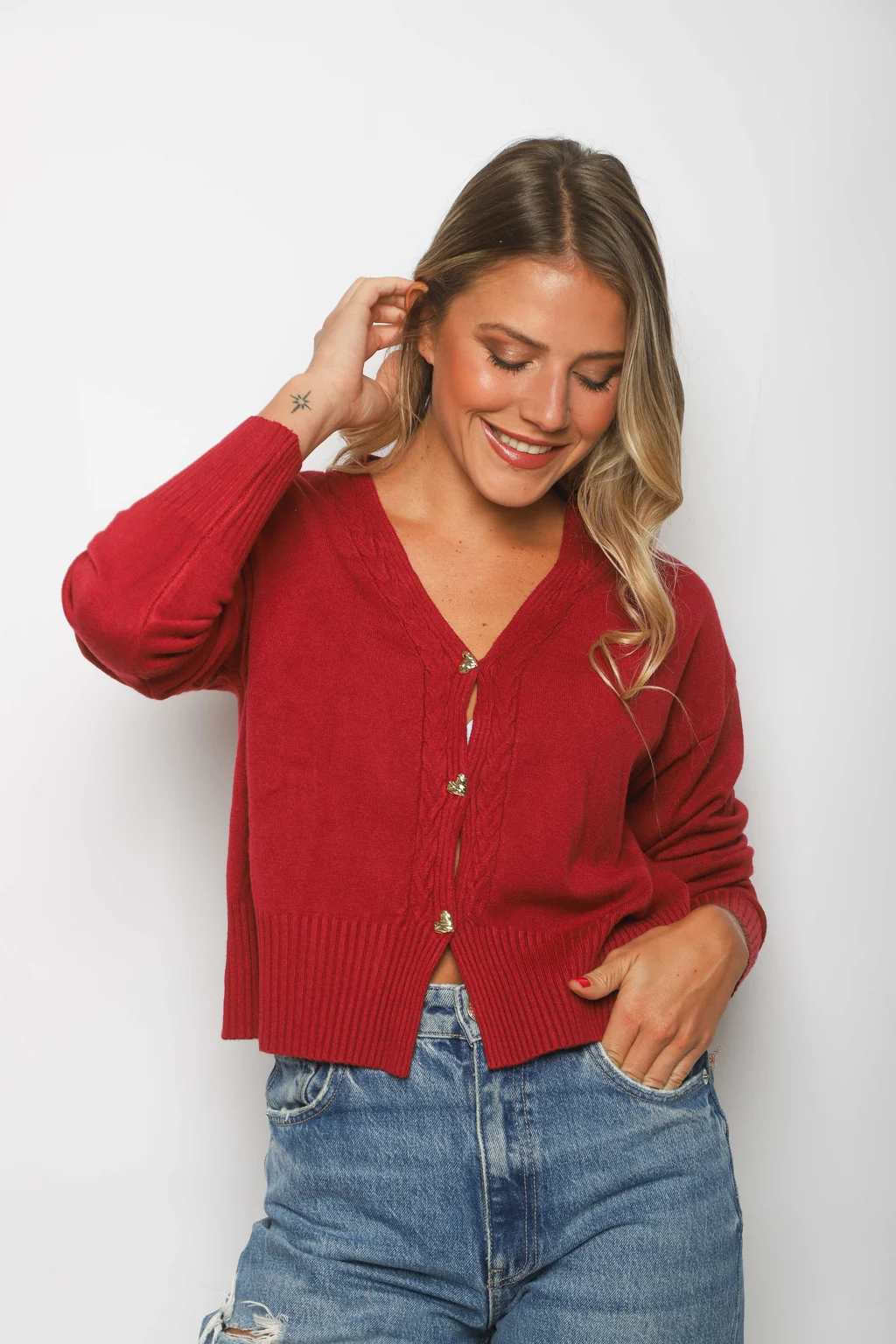 Saco Bremer MAVERICK con Botones Corazon Strass GUL621