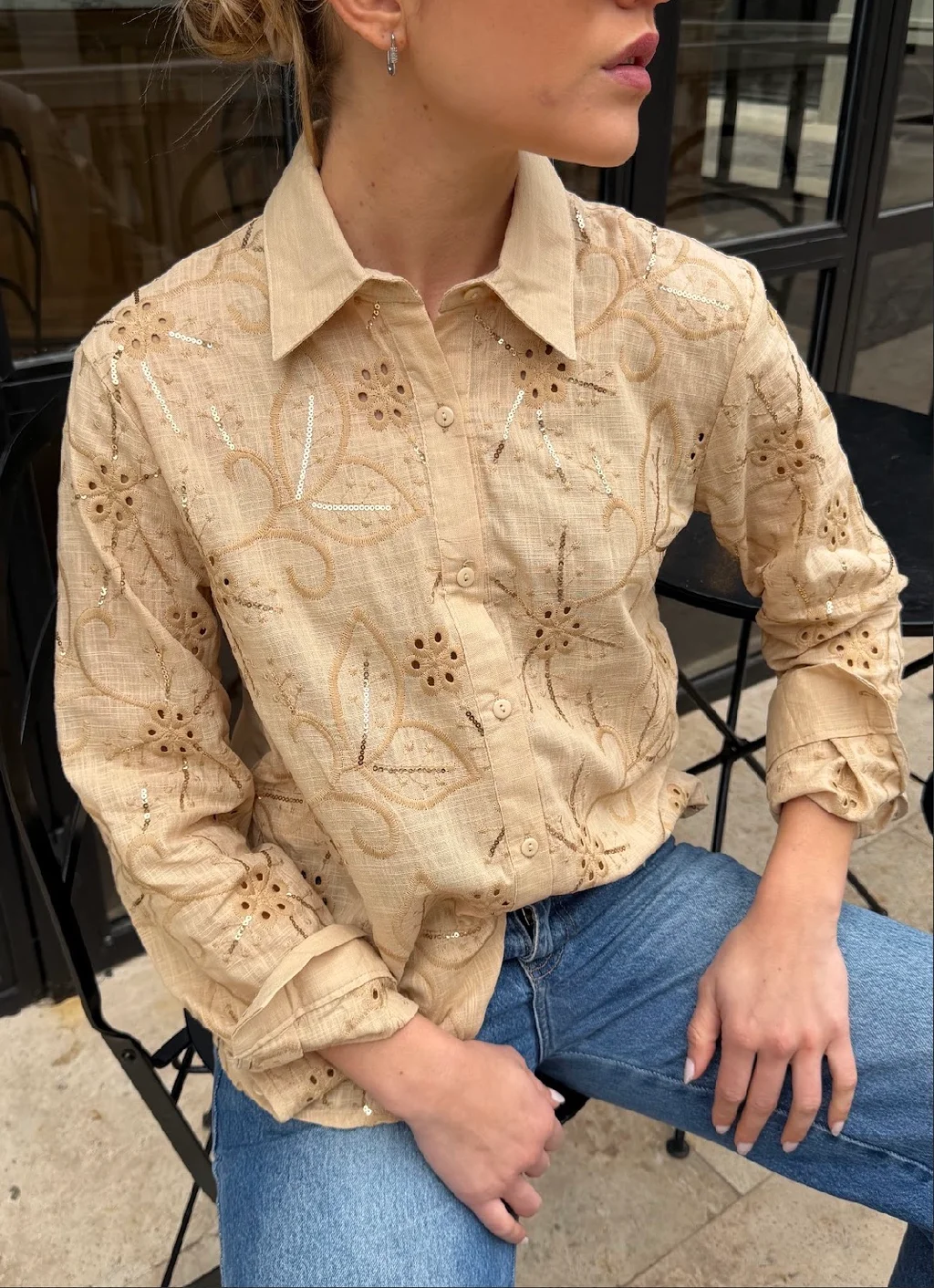 Camisa WANER Lino Bordada GU70237