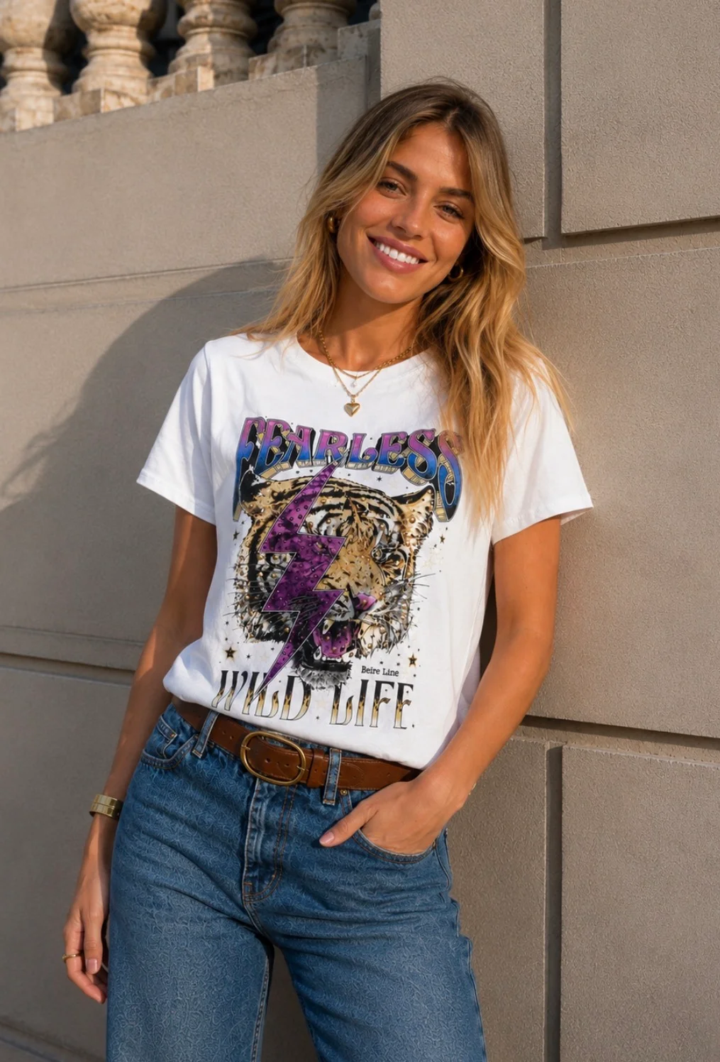 Remera FEARLESS Brillos GU5122