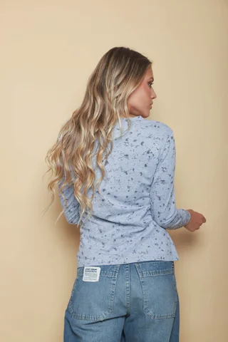 Remera KEEP WILD Batik con strass GU5126 - Vista 5