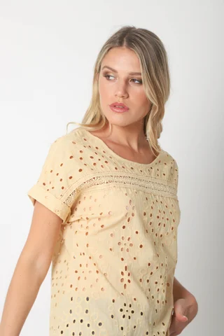 Blusa NADINE Broderie Bordada GUK70203 - Vista 5