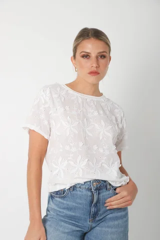 Remera SHANGAI Bordada GU5161 - Vista 2