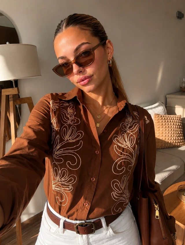Camisa MOUSS Bordada GUK70266