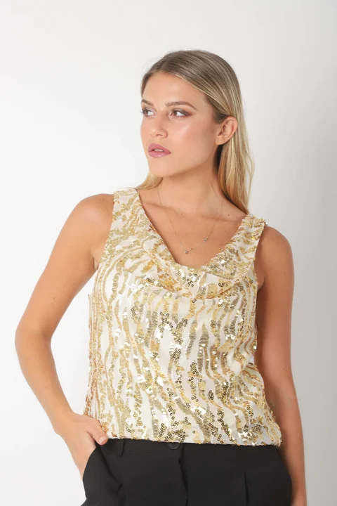 Musculosa Sarus Lentejuelas GU4040