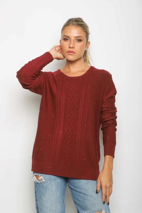 Sweater BENETH c/Brillos GUL818